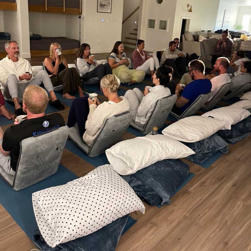 Healing practice at an SBT retreat