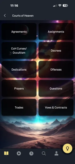 Session notes app screenshot